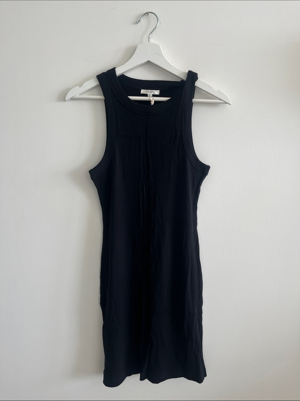 NWT: Z Supply Black Ribbed Tank Dress